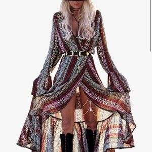 R Vivimos Summer Wrap Dress